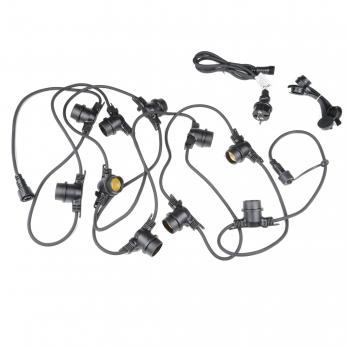 UDL-K121 10-E27-5M 5C IP65 BLACK BELT-LIGHT BOX Гирлянда Белт-лайт. 5 м + 1.5м сетевой шнур. 10 патронов E27. шаг 50см. 5 заглушек. Чёрная. Картонная коробка. TM Uniel
