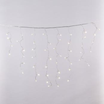 ULD-B3010-200-DTA WARM WHITE IP20 Бахрома светодиодная с контроллером. 3 м. 200 светодиодов. Теплый белый свет. Провод прозрачный. TM Uniel.