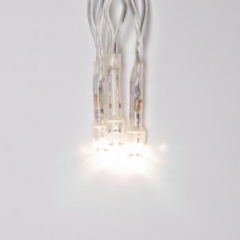 ULD-B3010-200-DTA WARM WHITE IP20 Бахрома светодиодная с контроллером. 3 м. 200 светодиодов. Теплый белый свет. Провод прозрачный. TM Uniel.