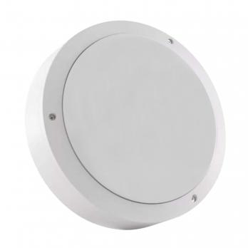 ULW-K15A 25W-5000K IP54 WHITE Светильник светодиодный влагозащищенный. Круг. Белый свет 5000K. 3000Лм. 220X70мм. Корпус белый. ТМ Uniel.