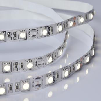 ULS-M25-5050-60LED-m-10mm-IP20-DC12V-14.4W-m-5M-4000K PROFI Гибкая светодиодная лента на самоклеящейся основе. Катушка 5м. в герметичной упаковке. Белый свет4000К. ТМ Uniel.