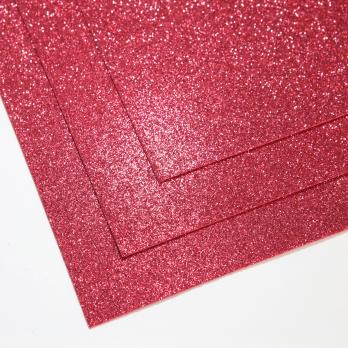 VR-FE4 40T13-S60X70-HPL47EG051 Glitter Rosso cremisi-Малиново-красный Фоамиран глиттерный. толщина 1.5мм. лист 60x70см. в пачке из 10 листов. TM Volpe Rosa