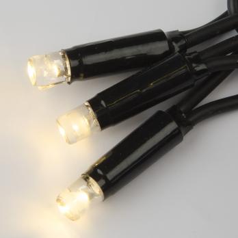 ULD-S1000-120-TBK WARM WHITE IP67 Гирлянда светодиодная с эффектом мерцания. 10м. Соединяемая. 120 светодиодов. Теплый белый свет. Провод черный. TM Uniel.