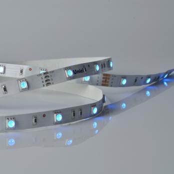 ULS-M22-5050-30LED-m-10mm-IP20-DC12V-7.2W-m-5M-RGB PROFI Гибкая светодиодная лента на самоклеящейся основе. Катушка 5м. в герметичной упаковке. RGB. ТМ Uniel.