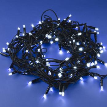 ULD-S1000-120-DBA WHITE IP67 Гирлянда светодиодная с контроллером. 10м. 120 светодиодов. Белый свет. Провод черный. ТМ Uniel