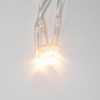 ULD-S1000-100-DTA WARM WHITE IP20 Гирлянда светодиодная. 10м. 100 светодиодов. Теплый белый свет. Провод прозрачный. ТМ Uniel