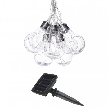 USL-S-126-PT4000 BULBS Садовая гирлянда на солнечной батарее Лампочки. 40 светодиодов. Разноцветный свет. 1xАA Ni-Mh аккумулятор в-к. IP44. TM Uniel