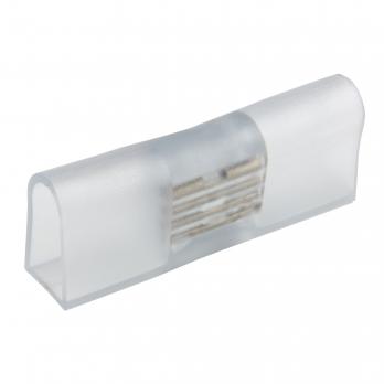 UTC-K-14-N22 CLEAR 025 POLYBAG Соединитель контактный прямой для светодиодных лент ULS-N22 RGB NEON 220В. 8x16мм. 4 контакта.Цвет прозрачный. 25 штук в пакете. TM Uniel