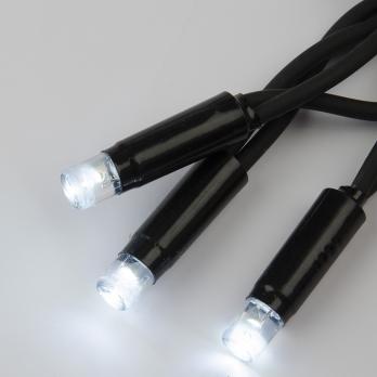 ULD-S1000-120-TBK WHITE IP67 Гирлянда светодиодная с эффектом мерцания. 10м. Соединяемая. 120 светодиодов. Белый свет. Провод черный. TM Uniel.