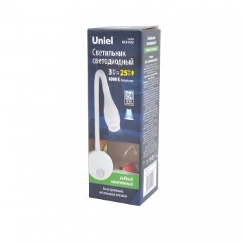ULT-F22-3W-4000K IP20 WHITE Светильник светодиодный настенный гибкий для интерьерного освещения. 85-265В. Белый свет 4000К. Белый. TM Uniel