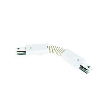 UBX-Q122 G24 WHITE 1 POLYBAG Соединитель для 2-х шинопроводов типа G. гибкий. Однофазный. Белый. ТМ Volpe.