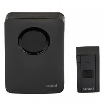 UDB-014W-R1T1-36S-100M-BL Звонок беспроводной. 36 мелодий. Радиус действия 100м. Блистер. Черный. ТМ Uniel