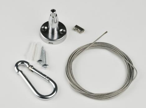 UFL-H03 SILVER 200 POLYBAG Крепление для светильника подвесного. 200 мм. Универсальный. TM Uniel.