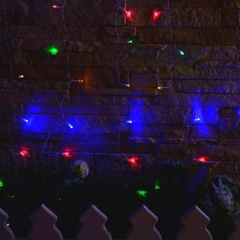 USL-S-132-PT1515 MULTICOLOR CURTAIN Садовый занавес на солнечной батарее. 192 светодиода. Разноцветный свет . 1xАА Ni-Mh аккумулятор в-к. IP44. TM Uniel.