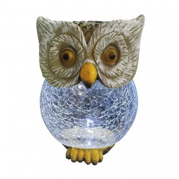 USL-S-813-GT160 OWL Садовый светильник на солнечной батарее Сова. 1 светодиод. Белый свет. 1xАА Ni-Mh аккумулятор в-к. IP44. TM Uniel