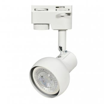 UBL-Q322 GU10 WHITE Светильник-прожектор трековый. Под лампу GU10. Корпус белый. ТМ Volpe