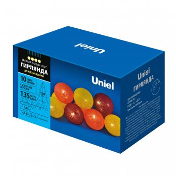 ULD-S0135-010-STB-2AA WARM WHITE IP20 TANGLES-3 Гирлянда светодиодная Клубки-3 на батарейках 2AA не в-к. 1.35м. 10 светодиодов. Теплый белый свет. Провод прозрачный. TM Uniel