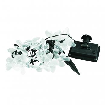 USL-S-129-PT4000 BUTTERFLIES  Садовая гирлянда на солнечной батарее Бабочки. 20 светодиодов. Разноцветный свет. 1xАА Ni-Mh аккумулятор в-к. IP44. TM Uniel.