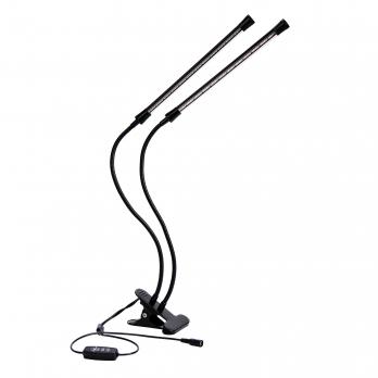 ULT-P33-15W-SPSB-TM IP40 BLACK Светильник для растений светодиодный с таймером. на прищепке. Спектр для рассады и цветения. TM Uniel