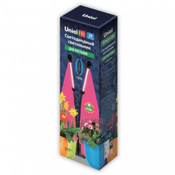 ULT-P33-15W-SPSB-TM IP40 BLACK Светильник для растений светодиодный с таймером. на прищепке. Спектр для рассады и цветения. TM Uniel