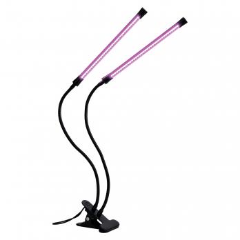 ULT-P33-15W-SPSB-TM IP40 BLACK Светильник для растений светодиодный с таймером. на прищепке. Спектр для рассады и цветения. TM Uniel