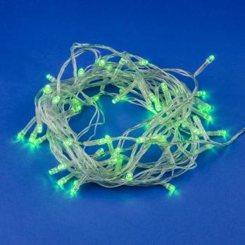 ULD-S0500-050-DTA GREEN IP20 Гирлянда светодиодная с контроллером. 5м. 50 светодиодов. Зеленый свет. Провод прозрачный. ТМ Uniel