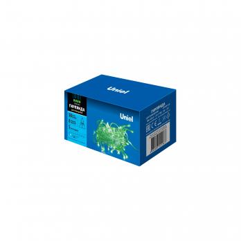 ULD-S0500-050-DTA GREEN IP20 Гирлянда светодиодная с контроллером. 5м. 50 светодиодов. Зеленый свет. Провод прозрачный. ТМ Uniel