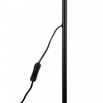 UML-T701 E27 BLACK Торшер напольный под лампу Е27. 60W. с регулировкой наклона. Механический выключатель. Черный. ТМ Uniel