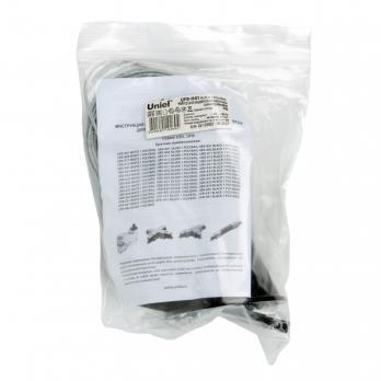 UFB-H41 BLACK 1 POLYBAG Набор для подвесного монтажа трехфазных шинопроводов. Цвет черный. TM Uniel.