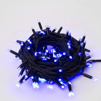 ULD-S1000-120-TBK BLUE IP67 Гирлянда светодиодная с эффектом мерцания. 10м. Соединяемая. 120 светодиодов. Синий свет. Провод черный. TM Uniel.