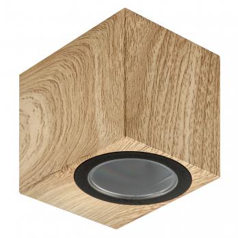 UUL-P41A 6W-GU10 IP65 PINE Светильник уличный. под лампу GU10. Архитектурный накладной. Цвет корпуса сосна. TM Uniel