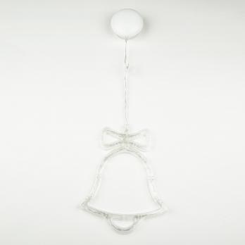 ULD-H1620-010-STA-3AAA WARM WHITE IP20 BELL Фигура светодиодная Колокольчик на батарейках 3AAA не в-к. 16х20см. Подвесная. 10 светодиодов. Теплый белый свет.  Провод прозрачный. TM Uniel