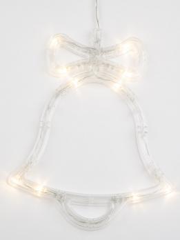 ULD-H1620-010-STA-3AAA WARM WHITE IP20 BELL Фигура светодиодная Колокольчик на батарейках 3AAA не в-к. 16х20см. Подвесная. 10 светодиодов. Теплый белый свет.  Провод прозрачный. TM Uniel