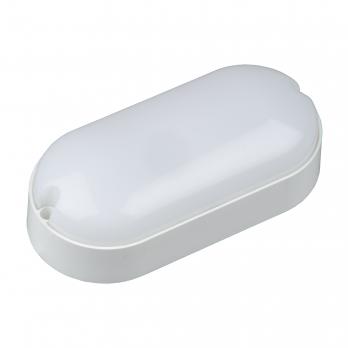 ULW-Q225 12W-6500К IP65 WHITE Светильник светодиодный влагозащищенный. Овал. Дневной свет 6500K. 165х80 мм. Корпус белый. ТМ Volpe.