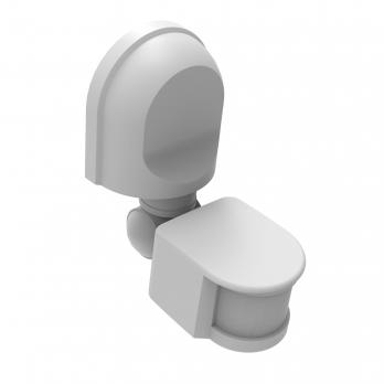 USN-R21 1200W-180R WHITE Датчик движения ИК. 12м. 10сек. 7мин.. IP44. Белый. TM Uniel