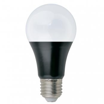LED-A60-9W-UVAD-E27-FR PLZ07BK Лампа светодиодная ультрафиолетовая для дискотек . Спектр UVA 410нм. Картон. ТМ Uniel