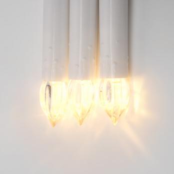 ULD-S0600-030-SGA WARM WHITE IP20 CANDLES Гирлянда светодиодная Свечки. 6м. 30 светодиодов. Теплый белый свет. Постоянное свечение. Провод зеленый. ТМ Uniel