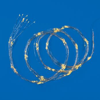 ULD-E0200-200-STB-3AA WARM WHITE IP44 Гирлянда светодиодная Лучи росы на батарейках 3АА не в-к. 2м. 10 нитей. 200 светодиодов. Теплый белый свет. Провод прозрачный. ТМ Uniel