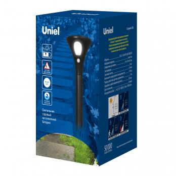 USL-F-169-PT630 SENSOR Садовый светильник на солнечной батарее. с датчиком движения. 1 светодиод. Белый свет. 1x3.7V Li-Ion аккумулятор в-к. IP44. TM Uniel