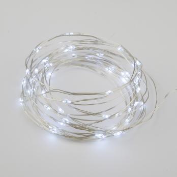 ULD-S0500-050-SCB-2AA WHITE IP20 DEW Гирлянда светодиодная на батарейках 2AA не в-к. Роса. 5м. 50 светодиодов. Белый свет. Провод медный. TM Uniel