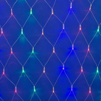 ULD-N2520-240-DTA MULTI IP20 Сетка светодиодная с контроллером. 240 светодиодов. 2.5х2 м. разноцветная. IP20. провод прозрачный