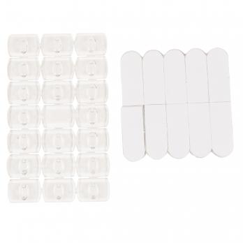 UCC-Y11 CLEAR 020 POLYBAG Крючки для монтажа гирлянд. Набор из 20 шт. Прозрачные. ТМ Uniel