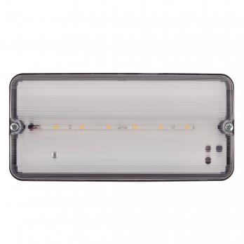 ULW-K25A 6W-4000K IP65 BLACK Светильник светодиодный влагозащищенный. Белый свет 4000K. 660Лм. Размер 220x105x50мм. Корпус чёрный. ТМ Uniel