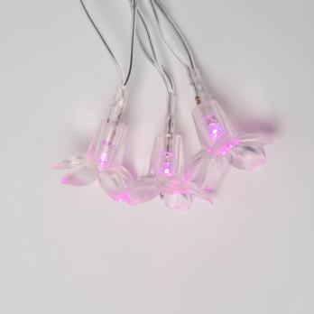 ULD-S0700-050-DTA PINK IP20 PINK SAKURA Гирлянда светодиодная с контроллером Сакура розовая. 50 светодиодов. 7 м. розовая.IP20.провод прозрачный