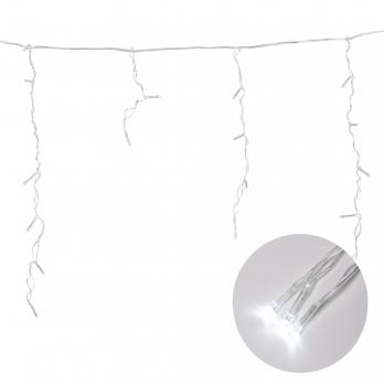 ULD-B1805-048-DTA WHITE IP20  Бахрома светодиодная с контроллером. 1.8 м. 48 светодиодов.  Белый свет. Провод прозрачный. TM Uniel.