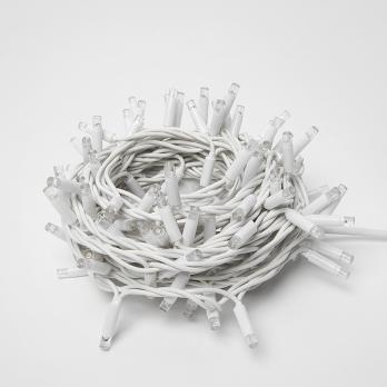 ULD-S1000-120-DWA WHITE IP67 Гирлянда светодиодная с контроллером. 120 светодиодов. 10 м. белая. IP67. провод белый