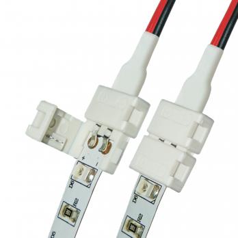 UCX-SD2-A20-NNN WHITE 020 POLYBAG Коннектор для соединения светодиодных лент 28353528. с блоком питания. 2 контакта. IP20. Белый. 20 штук в пакете. TM Uniel