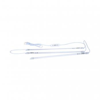 ULZ-P03-10W-SPLE-TM IP65 CLEAR KIT03 Светильник для растений светодиодный линейный. 540мм. Пластик. Спектр для фотосинтеза. В составе набора из 3-х штук. с таймером. TM ФитоЛето