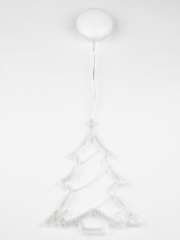 ULD-H1620-010-STA-3AAA WARM WHITE IP20 XMAS TREE Фигура светодиодная Ёлочка на батарейках 3AAA не в-к. 18х19см. Подвесная. 10 светодиодов. Теплый белый свет.  Провод прозрачный. TM Uniel