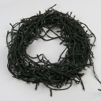 ULD-S10000-1000-DGA WARM WHITE IP20 Гирлянда светодиодная. 100м. 1000 светодиодов. Теплый белый свет. Провод зеленый. ТМ Uniel